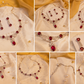 Crimson Elegance Necklace Set