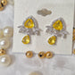 Citrine Crystal Drop Earrings
