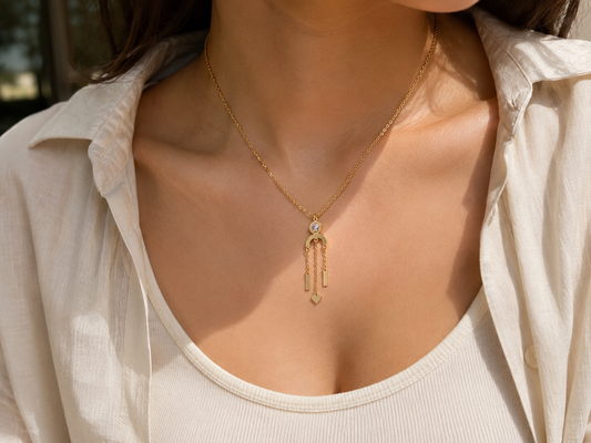 Celeste Heart Drop Pendant