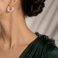 Radiant Crystal Hoop Earrings