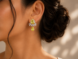 Citrine Crystal Drop Earrings