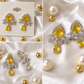 Citrine Crystal Drop Earrings