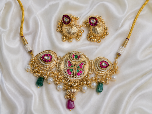 Royal Kundan Pearl Bridal Jewellery Set