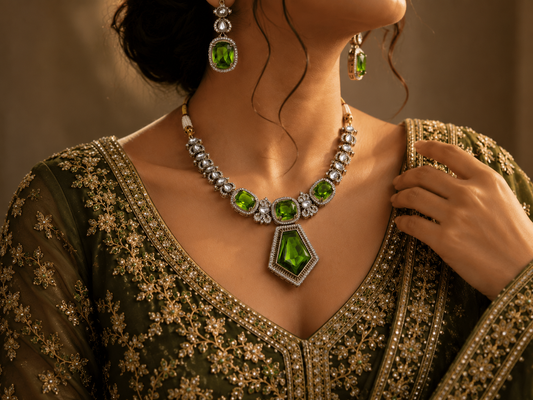 Emerald Royale Necklace Set